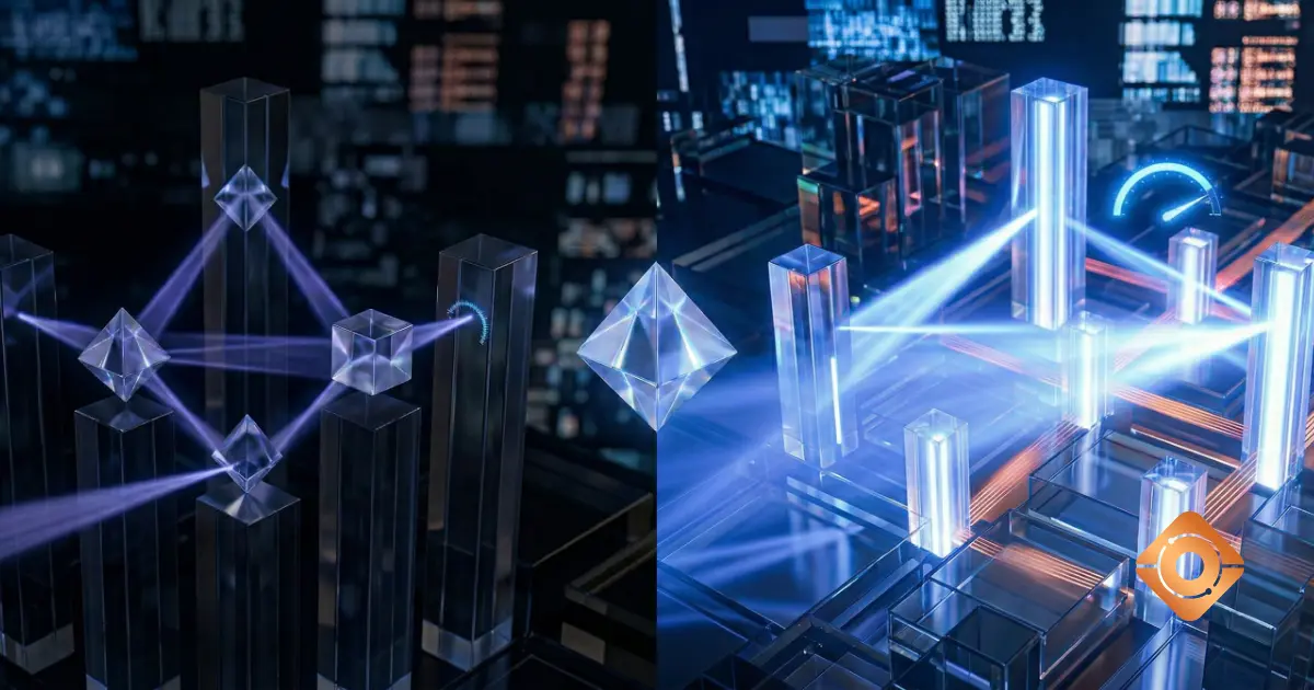 An abstract image showing how to use audits as part of a structured, experiment-based AEO framework